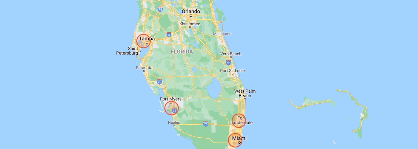Maps International Airports Travel Guide Florida