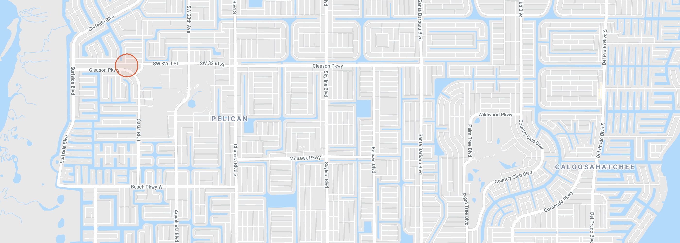 Maps Villa Blue Horizon Cape Coral Florida