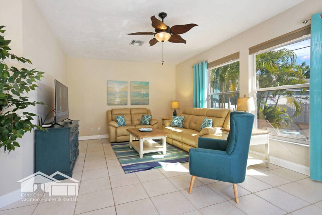 Villa Nova Living Room TV Couch Cape Coral Florida