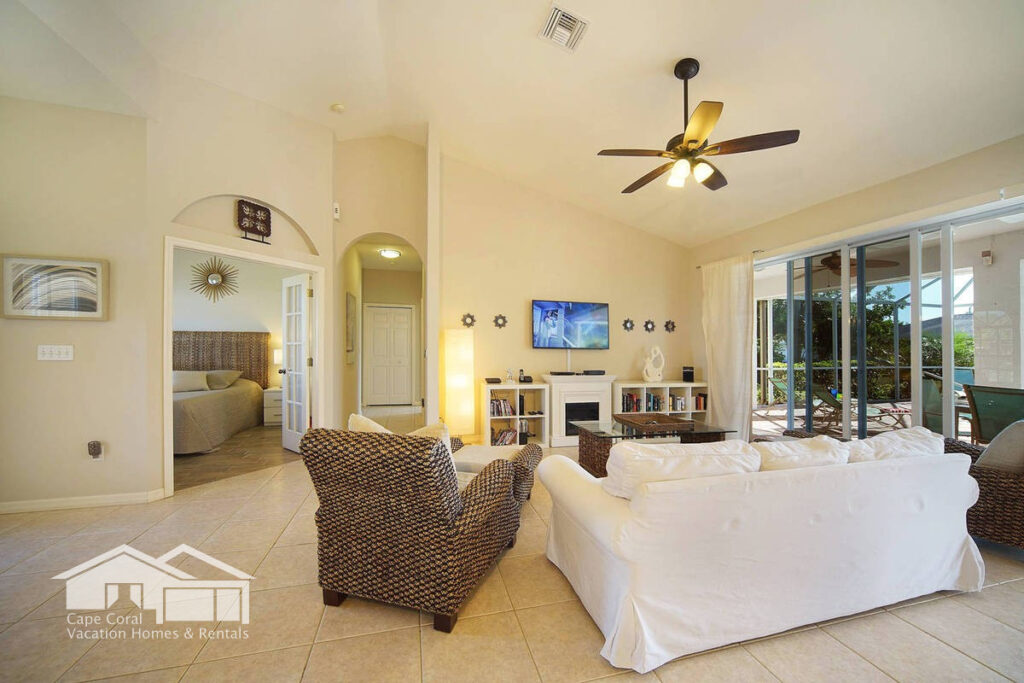 Villa Sunshine Living Room Cape Coral Florida